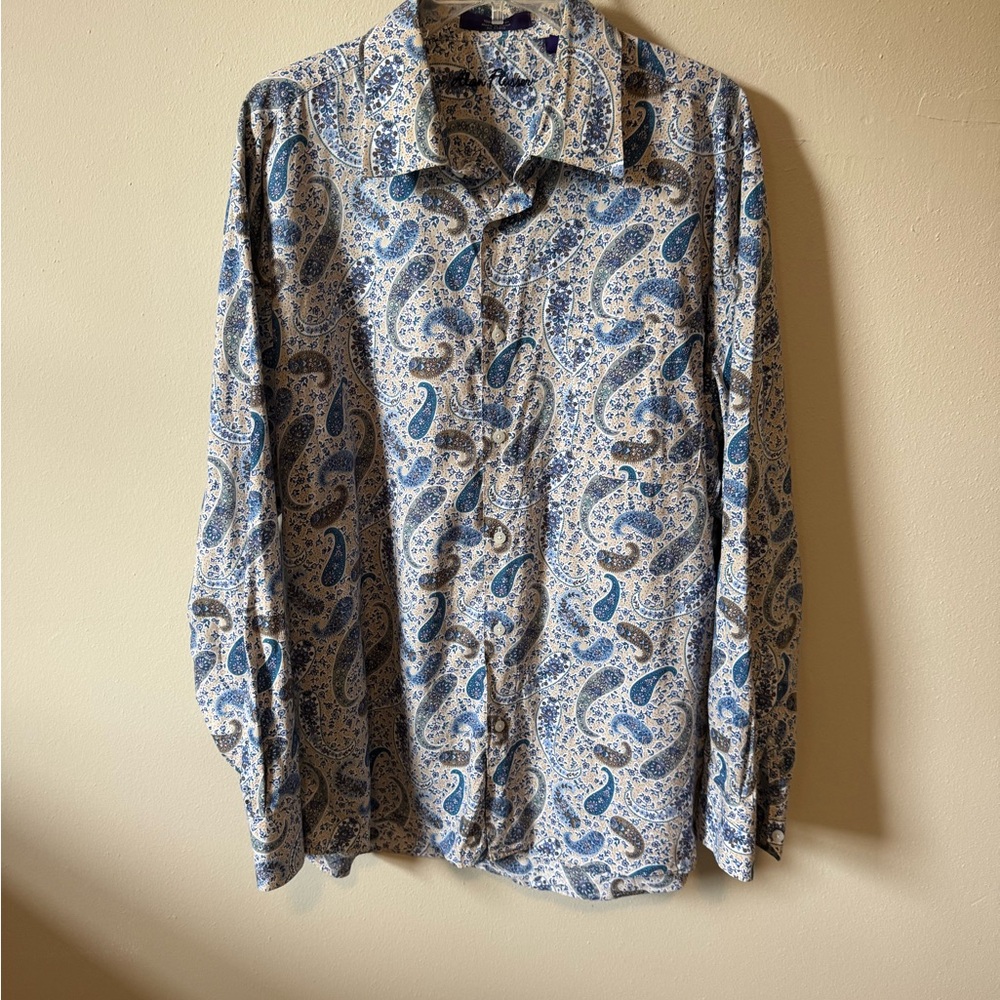 Alan Flusser Men’s Casual Button Down Shirt